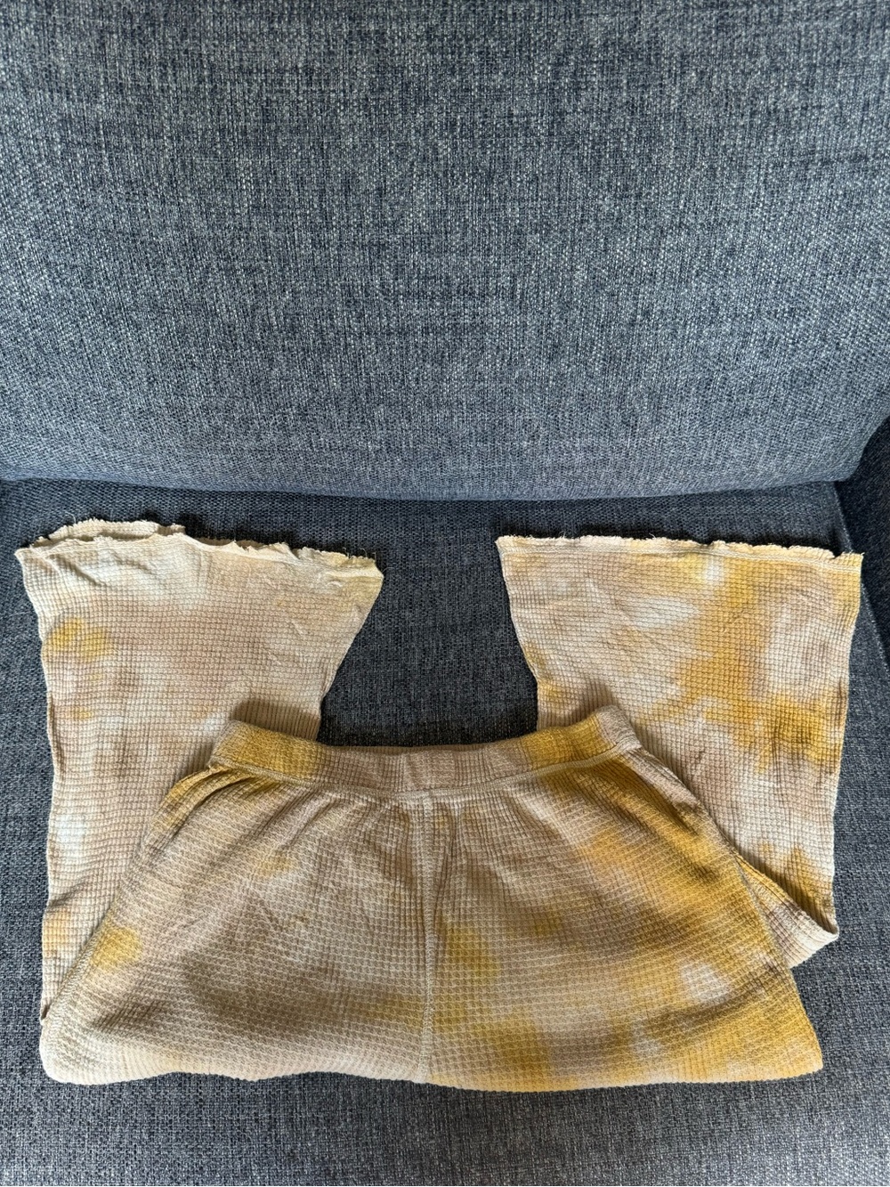 Wild Fable Yellow and Cream Waffle Knit Lounge Set
